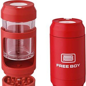 Manual Spice Herb Grinder with Light-Up LED Storage Jars,8 Times Magnifying View